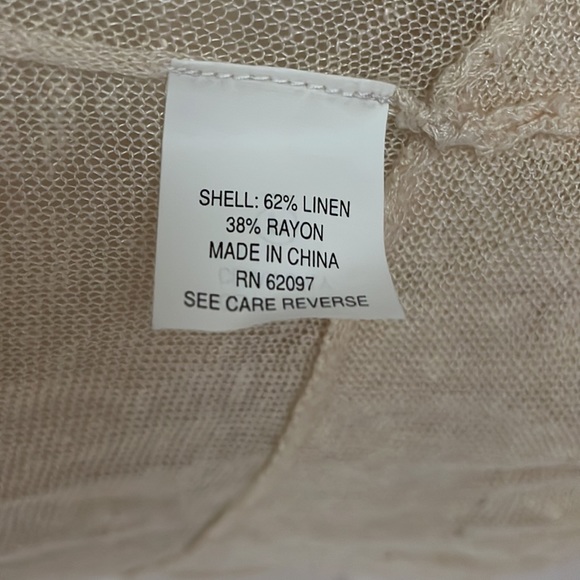 Vivienne Tam 3/4 sleeve ruffle cover up top size L - Picture 5 of 5